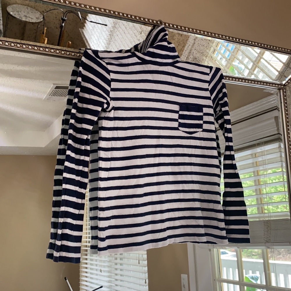 J Crew Crewcuts Navy and Blue Turtlneck